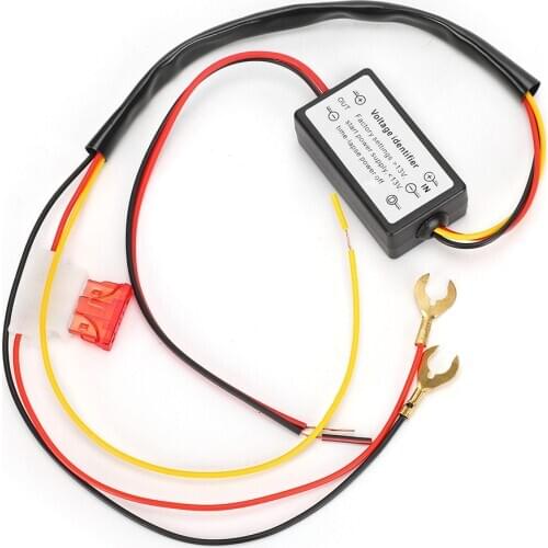 DRL Controller Car Smart LED Daytime Running Light Dimmer Automatic On Off Controller DRL Relay Harness