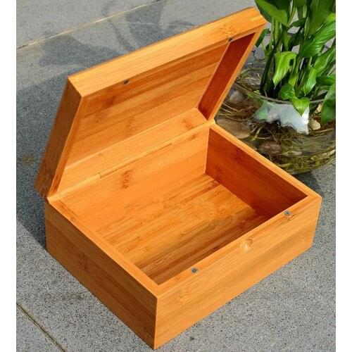 High Quality Bamboo Storage Boxes Case New Home Decoration Use Jewelry Gift Box Can Customize LOGO