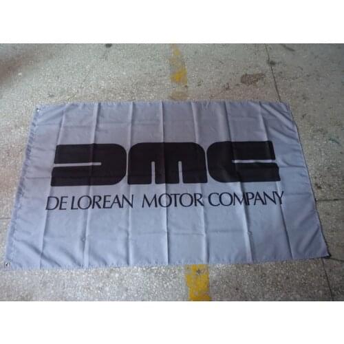 Free shipping 100% polyster DMC silver flag for car,DMC silver banner, 90X150CM size