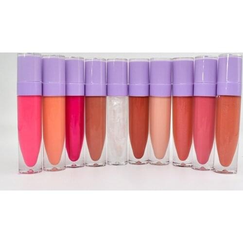10 Piece Shiny Moisturizer Lipgloss Private Label Nude Pigment Hydrating Lip Gloss Makeup Wholesale No Logo Bulk