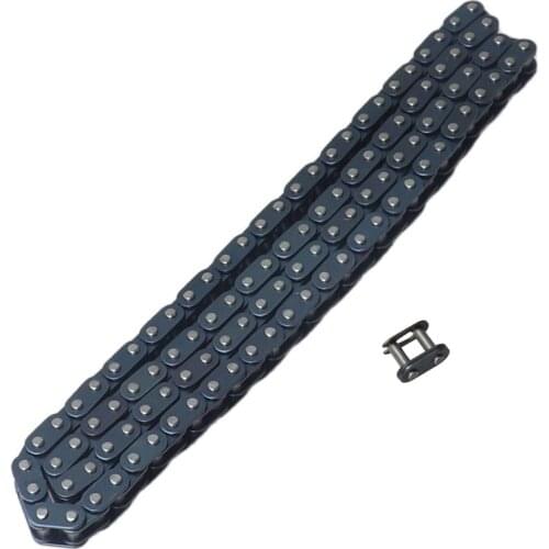 76 78 80 82 84 86 88 90 92 94 96 98 100 102 104 106 T8F Chain with spare master link for Pocket Dirt Pit Bike Go Kart ATV Quad