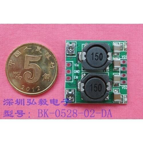 DC/DC Dual-channel Step-down Output Module Car Model Airplane Power Supply 12V to 9V 5V 3.3V