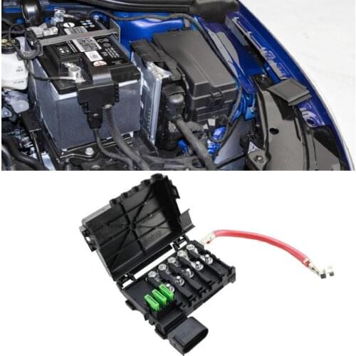 Fuse Holder Moisture-proof ABS Fuse Box Battery Terminal 1J0937550A for VW Bora Golf Beetle
