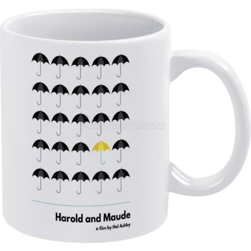 Harold And Maude Minimalist Art White Mug Coffee Mug Afternoon Tea Christmas Cups Ceramic Mug 330ml for Coffee Harold and Maude