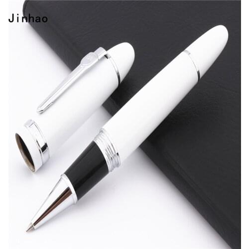 Jinhao 159 White Business office Medium Nib Rollerball Pen New School student stationery Supplies