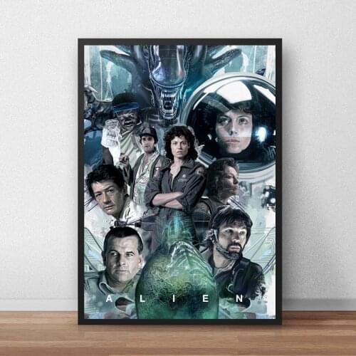 Movie Alien Poster Popular Science Fiction Astronaut Space Style Wall Canvas Poster Prints For Living Room Home Decoration
