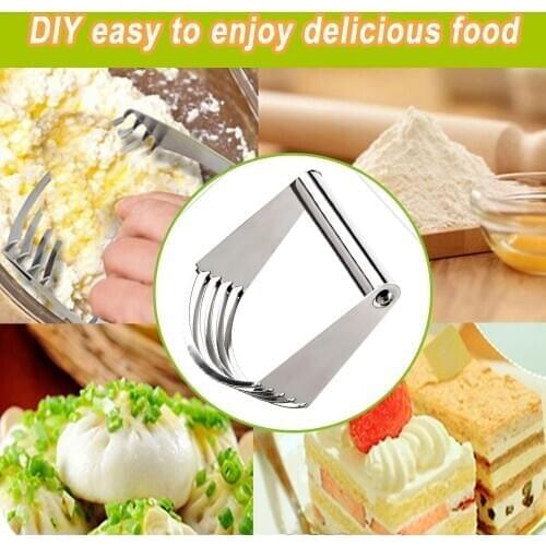 Stainless Steel Kitchen Craft Pastry Dough Cutter Blender Random Color Mixer Whisk Tool Divider Pastry Kitchen Baking Tool 2