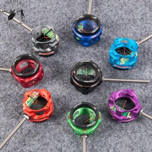 Archery Compound Bow Sight 0.019 Optical Fiber 4x 6x 8x Lens Install Lens Single Pin Bow Sight For Hunting Shooting Accessories