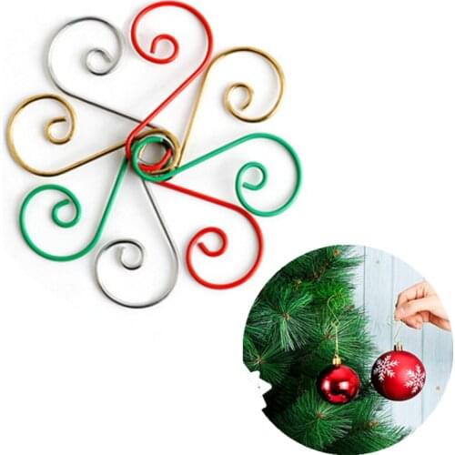 20pcs Metal S-shaped Hook RackMini Multi-purpose Metal S Shape Hooks Christmas Tree Decor Holder Ornament Hook New Year 2022