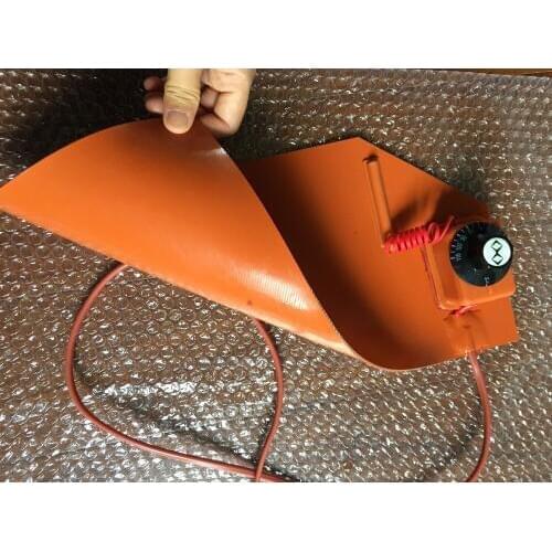 420*250mm220V Knob temperature control FPB split screen treasure,heating plate silicone heater pad element flexible element heat