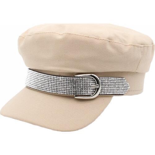 Simple White Beret With Bucket Hat Women Men Street Fashion Style Newsboy Cap Black Beret Flat Top Hats Men Drop Ship Cap TG0287