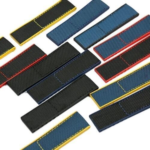 Waterproof Nylon Strap Mens 22mm24mm Watch Accessories For Breitling Avenger Blackbird Scout Super Ocean Rubber Strap Wristband