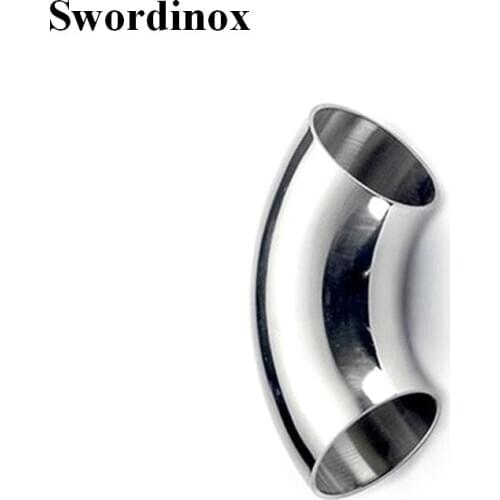 Swordinox SS304 Stainless Steel Sanitary 3A Standard 45 degree Welded Long Type Elbow Pipe Fitting