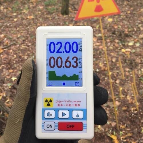 Geiger Counter Nuclear Radiation Detector Portable X-ray Beta Gamma Detector Indoor Outdoor Radiation Detection Monitoring