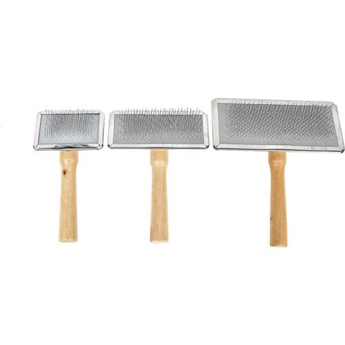 Dogs Hair Remover Brush Pet Cat Grooming Brush Wood Puppy Big Dog Combs Pet Flea Comb Quality Dog Shedding Comb Cat Supplies