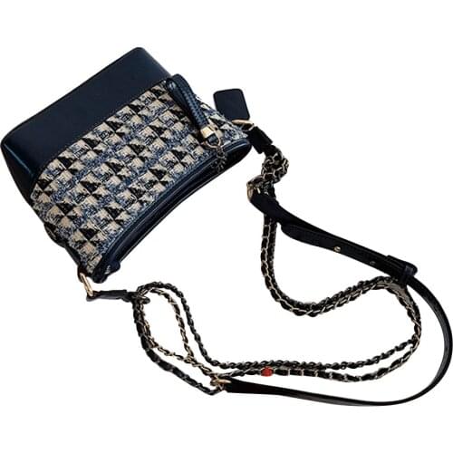 Women Lady Shoulder Crossbody Bag Chain PU Leather Zipper for Mobile Phone Keys New
