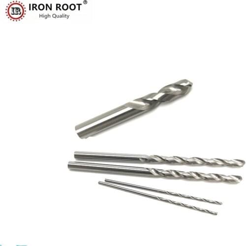 10P 45° CNC Lathe Too Aluminuml Solid Carbide Drill Bit 1.0x10x40 / 1.5 / 2.0 / 2.5 / 3.0 / 3.5mm Straight Shank Twist Drill Bit
