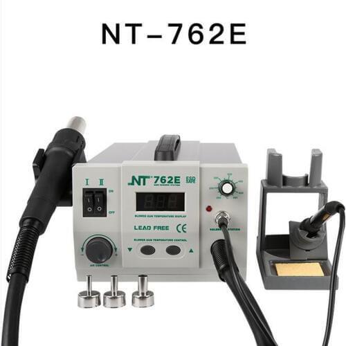 2 in 1 BGA 750W Lead-free digtal screen Adjustable Hot Air Rework Station Soldering iron For CPU PCB better than QUICK 861DW