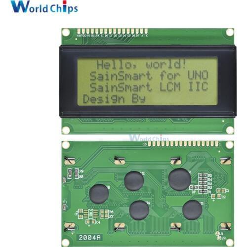 2004 204 20x4 Character LCD Display Module HD44780 Controller Yellow Blacklight For Arduino