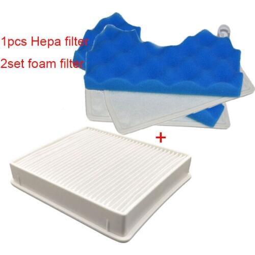 5pcs/lot Foam filter & hepa filter replacement for samsung DJ63-00672D SC4300 SC4470 SC4570 VC-B710W Vacuum Cleaner Filter Parts