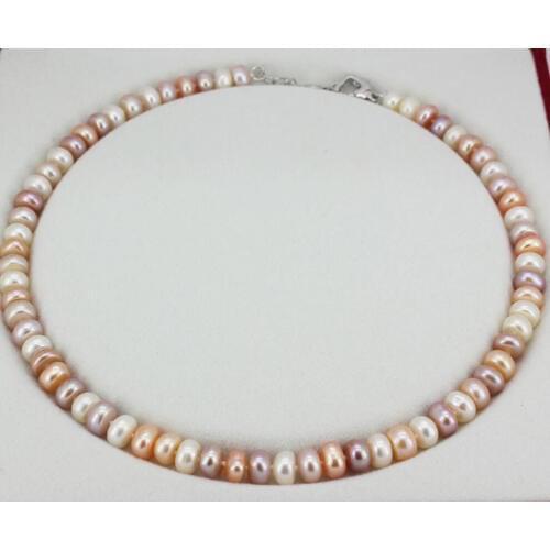 8-9mm Real Natural Pearl pendant Necklace For Women Freshwater Pearl Jewelry PNS134