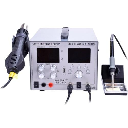 9305d hot air welding platform four in one hot air welding station with power supply 30V 5A