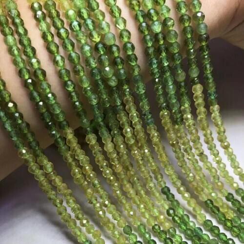 AA LOOSE BEADS GREEN/yellow Apatite Round faceted 4-5mm Wholesale for DIY Jewelry Necklace 36cm