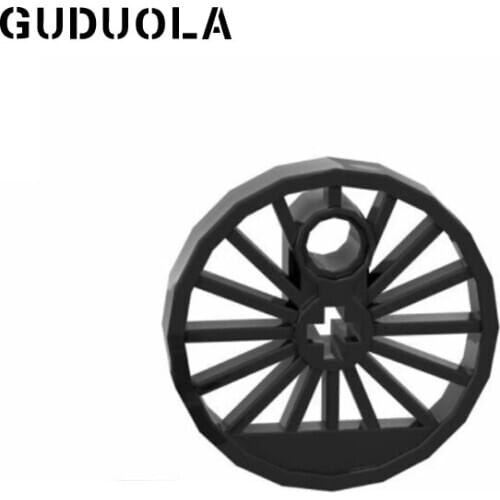 Guduola 85558 Train Wheel Large Ø30 with Axlehole and Pinhole without Flange MOC Building Block Parts DIY Education Toy 8pcs/LOT
