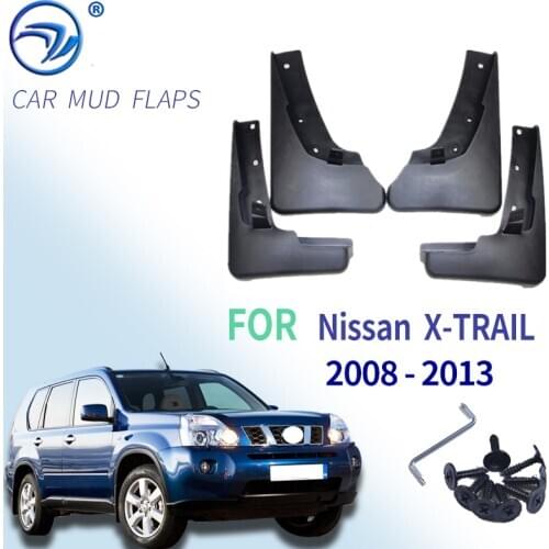 For Nissan X-Trail T31 2008-2013 Xtrail Splash Guards Mud Flap Mudguards Fender 2009 2010 2011 2012 Set Molded Car Mud Flaps