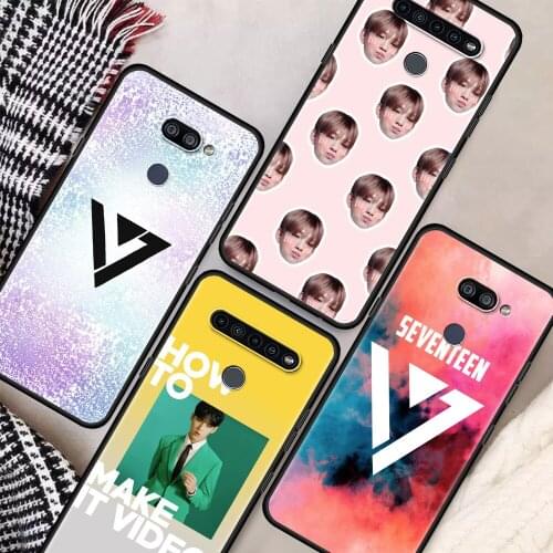 Seventeen KPOP Band Boy Phone Case For LG K41s K61 G6 K50 Q60 G7 K50s K40s K71 K40 K42 K52 G8 Cover Soft Black Shell