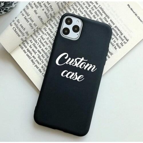 Personalized Custom Picture Image Photo Phone Case Cover Sotf Black for Iphone SE 2020 11pro Max 6 6s 7 8plus 5s 5 X XS XR Xsmax