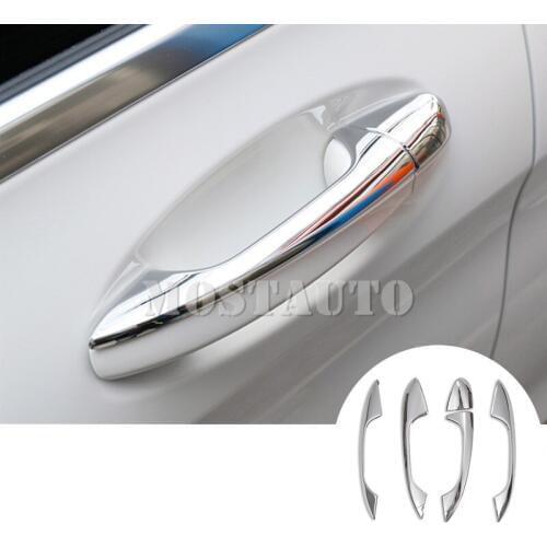 For Benz C Class W205 S205 ABS Exterior Car Door Handle Cover 2014-2018 5pcs Car Accessories Interior Car Decor Car Trim