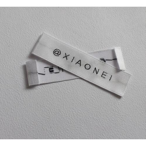 Customized clothing tags washable garment labels custom woven labels for clothing brand name labels logo woven tags