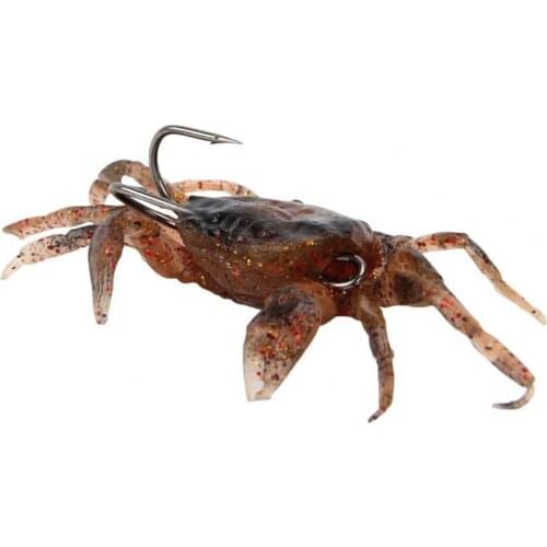 80% Hot Sale 34.5g Crab Lure Soft 3D Appearance with Hook Artificial Crab Simulation Sharp Baits Tools for Fishing Accessories