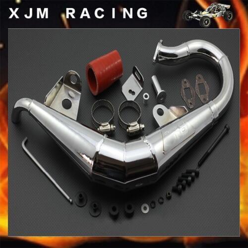 Exhaust Pipe Set for 1/5 Losi 5ive-t Kingmotor X2 Rofun Rovan LT DDT FID GTB RACING TRUCK Rc Car Parts
