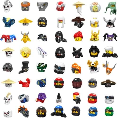 Ninja Dolls Bricks Figures For All Brand Building Blocks Toys Skeleton Soldiers Snakes Warrior Samurai Anime Movie Series