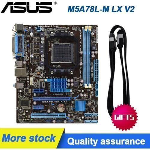 ASUS M5A78L-M LX V2 PC Motherboards mATX-Socket AMD AM3+/+CPU AMD Sempron 145/2.8Ghz Desktop Motherboard Kit