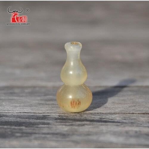 Natural Goat Horn Calabash To DIY Accessories.Beads For Jewelry Making.Bone Beads Wholesale.8x16mm necklaces & pendants beads