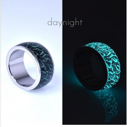New Store for Good Reputation Fashion Colorful Silicone Jewelry Glow Stainless Steel with Luminous