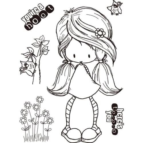 GRIL Transparent Clear Silicone Stamp/Seal for DIY scrapbooking/photo album Decorative clear stamp ST0216