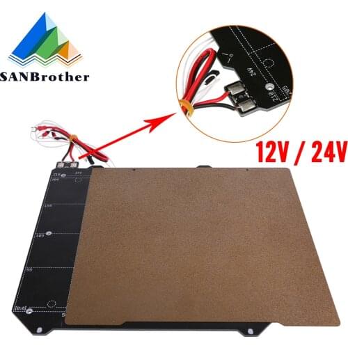 Prusa I3 MK3 MK52 Magnetic Heated Bed + Double Sided Textured Powder Coated PEI Spring Steel Sheet For Prusa i3 MK2.5S mk3 MK3S