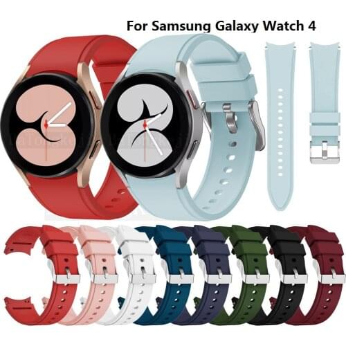 Strap For Samsung Galaxy Watch 4 classic 46mm 42mm smartwatch Silicone Ridge Sport Bracelet Galaxy Watch 4 44mm 40mm band