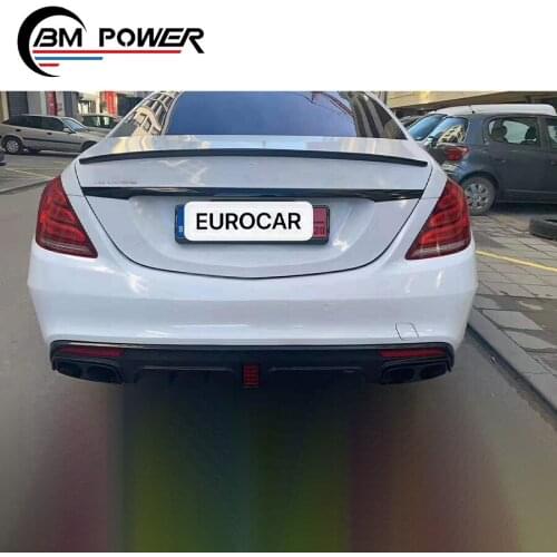 S CLASS W222 S65 TI style body kit fit for high quality S CLASS W222 S65 TI style front and rear bumper side skirts grille body