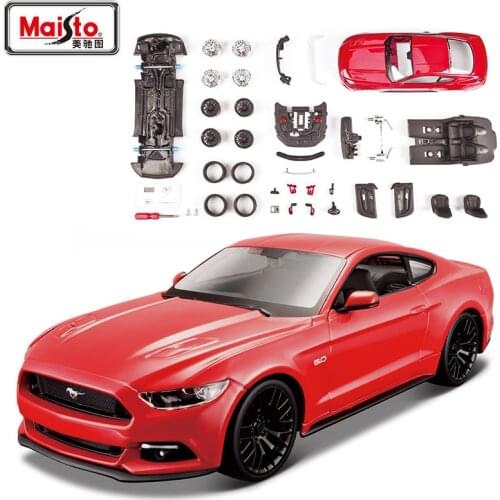 Maisto 1:24 2015 Ford Mustang GT Assembled simulation alloy car model crafts decoration collection toy tools