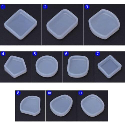 Silicone Mold DIY Jewelry Making Round Geometric Fan Shape Pendant Epoxy Resin