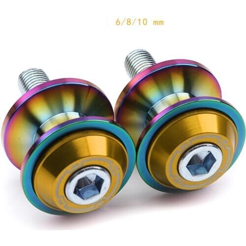 Motorcycle Stand Screws Swingarm Spool Sliders Swing Arm Protector CNC 6mm Universal For ktm CBR250 yamha mt07 YZF-R25 R3 MT10