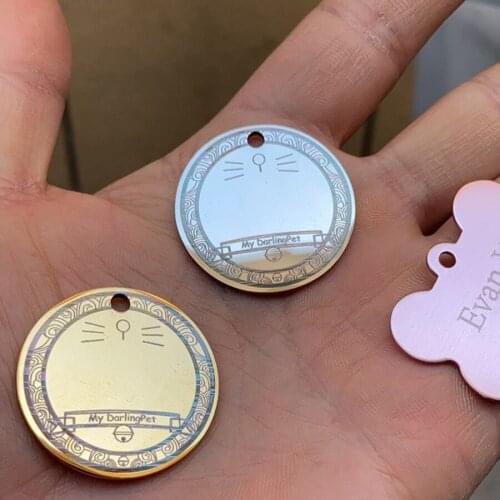 Military Dog Tag Personalized Engraved Custom Stainless Steel Puppy Tags Pendants Cute Cat Nameplate Ani-lost Pet Accessories