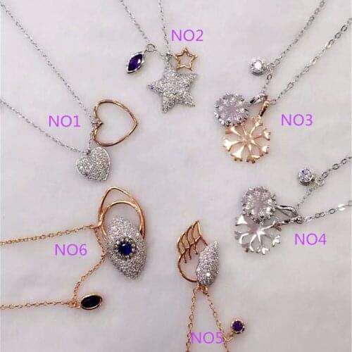 XD208 Luxury Designer Fashion 925 Sterling Silver Jewelry zirconia shinning for lady women,cute&sweet acc