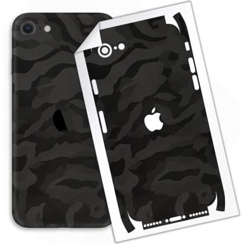 YCSTICKER 3M Luxury Leather Protective Vinyl Skin Decal Full Body Wrap Film Premium 3D Texture for Apple iPhone SE 2020