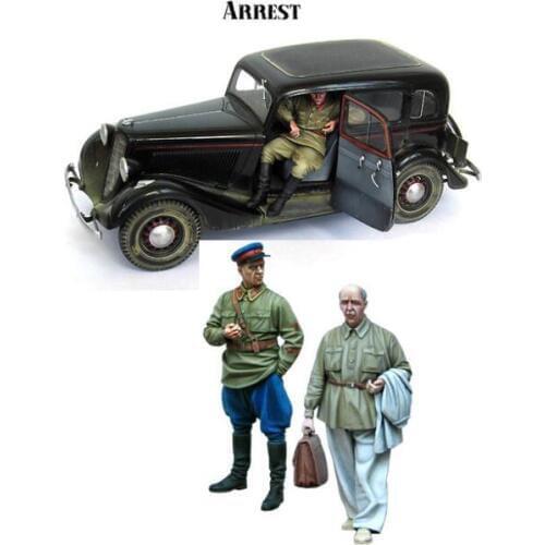 1/35 Assembly Resin Figure kit Officer and civilian (no car)